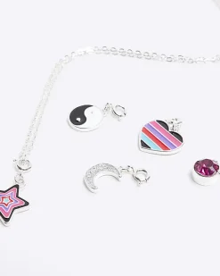 River Island Girls silver make your own charm necklace< Accessories & Jewellery
