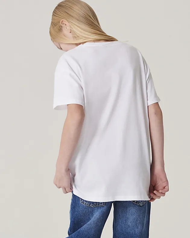 River Island Girls corsage love t-shirt< Tops & T-shirts
