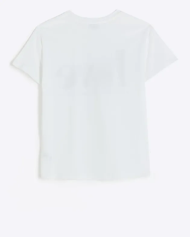 River Island Girls corsage love t-shirt< Tops & T-shirts