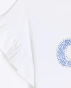 River Island Girls diamante frill t-shirt< Tops & T-shirts