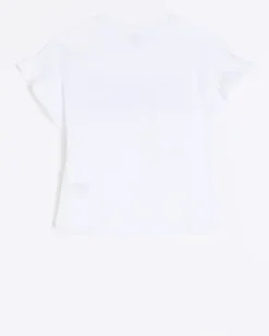 River Island Girls diamante frill t-shirt< Tops & T-shirts
