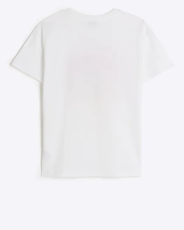 River Island Girls embellished graphic t-shirt< Tops & T-shirts
