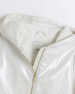 River Island Girls glitter hooded rain coat< Coats & Jackets