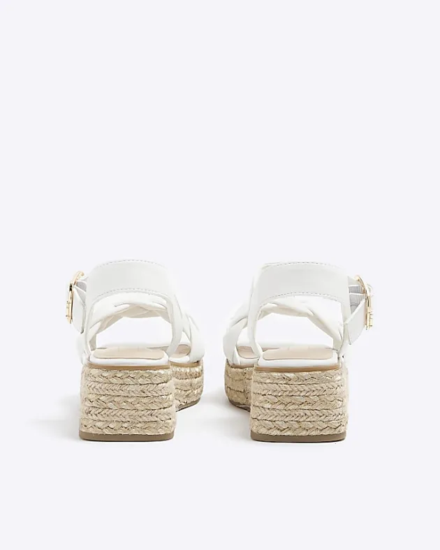 River Island Girls plait strap wedge sandals< 9 - 12 Yrs