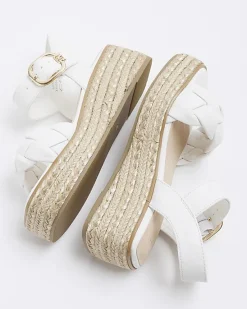 River Island Girls plait strap wedge sandals< 9 - 12 Yrs