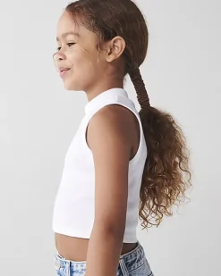 River Island Girls rib high neck tank top< Tops & T-shirts