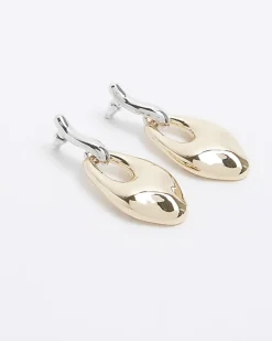 River Island Gold chunky drop earrings< Jewellery