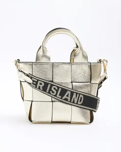 River Island Gold chunky weave small tote bag< Bags, Purses & Luggage