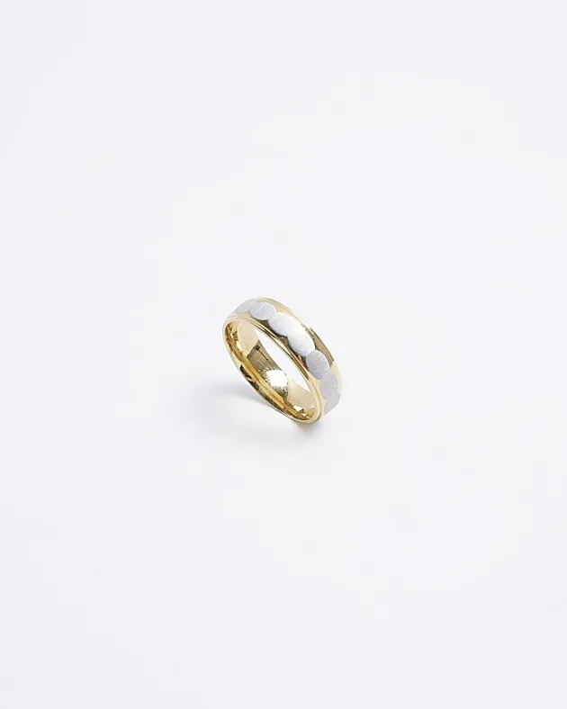 River Island Gold colour stainless steel bubble ring< Jewellery & Watches