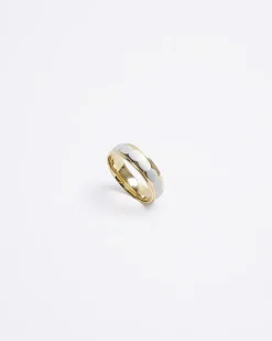 River Island Gold colour stainless steel bubble ring< Jewellery & Watches