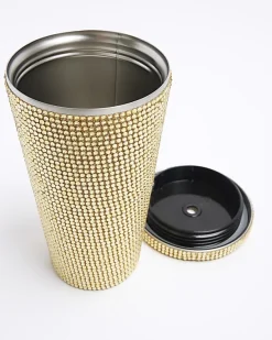 River Island Gold Diamante Cup< Accessories
