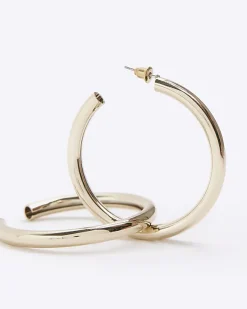 River Island Gold hoop earrings< Jewellery