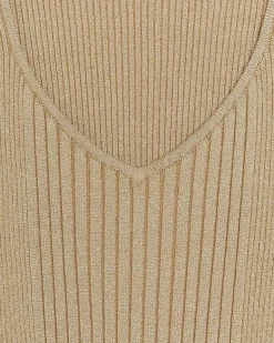 River Island Gold long sleeve jumper midi dress< Dresses
