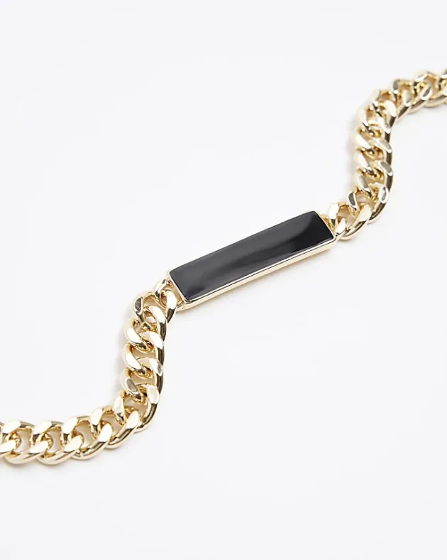 River Island Gold plated chain bar bracelet< Jewellery & Watches