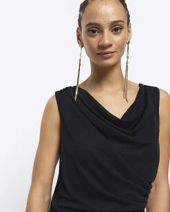 River Island Gold Twist Chain Earrings< Jewellery