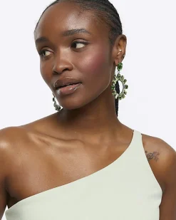 River Island diamante open circle stud earrings< Jewellery