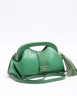 River Island embossed weave clutch bag< Bags, Purses & Luggage