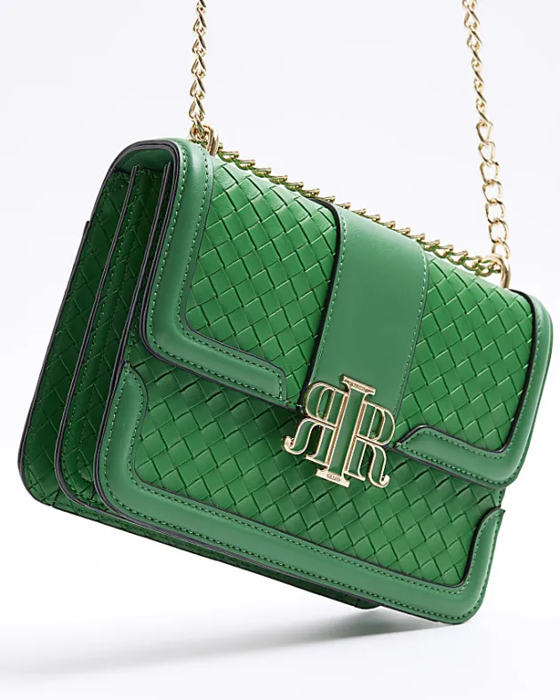 River Island embossed woven satchel bag< Bags, Purses & Luggage