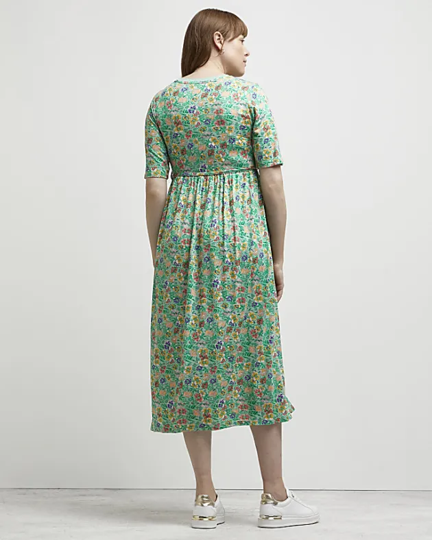River Island floral maternity midi dress< Maternity