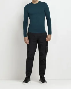 River Island Muscle fit long sleeve t-shirt< Essentials