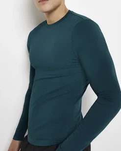 River Island Muscle fit long sleeve t-shirt< Essentials