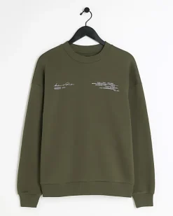 River Island oversized fit graphic sweatshirt< Hoodies & Sweatshirts