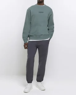 River Island regular fit graphic sweatshirt< Hoodies & Sweatshirts