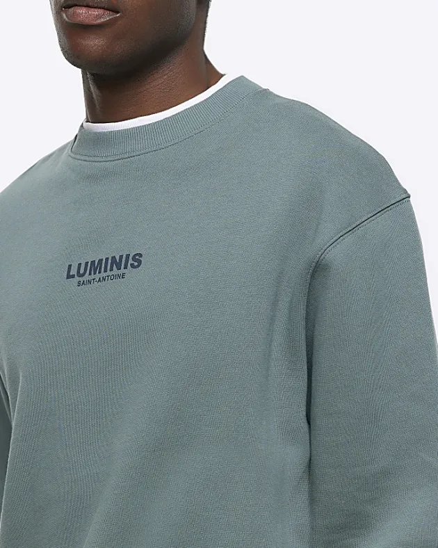 River Island regular fit graphic sweatshirt< Hoodies & Sweatshirts