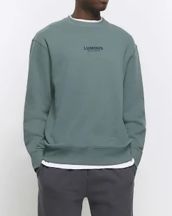 River Island regular fit graphic sweatshirt< Hoodies & Sweatshirts
