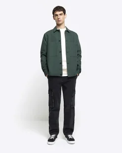 River Island regular fit pocket overshirt< Shirts