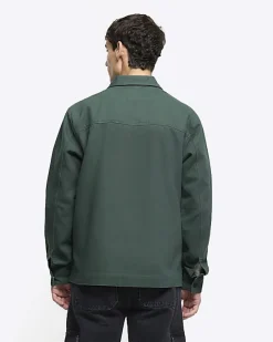 River Island regular fit pocket overshirt< Shirts