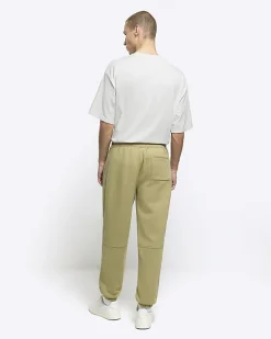 River Island regular fit rib panel joggers< Tracksuits