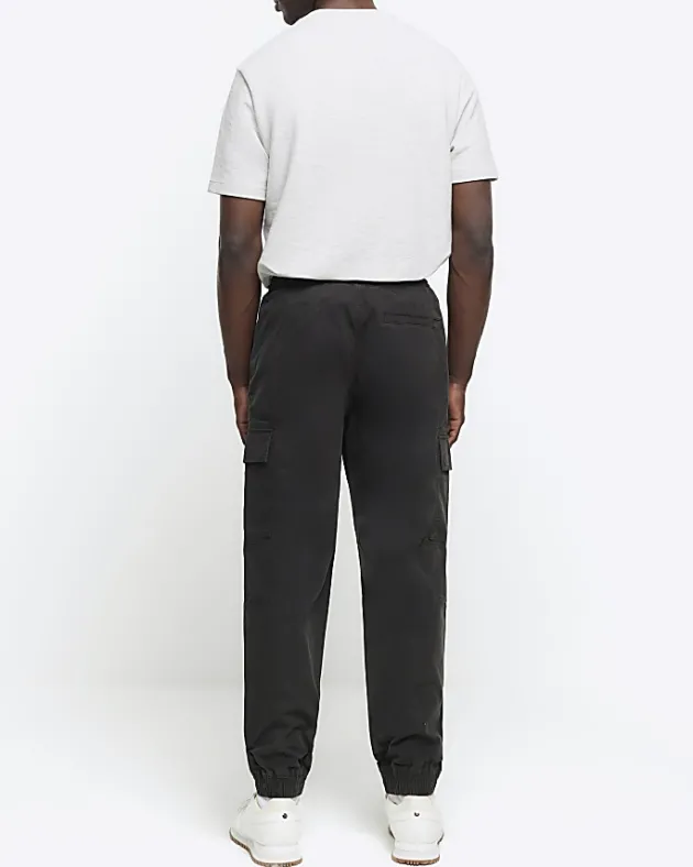 River Island regular fit seam cargo trousers< Trousers
