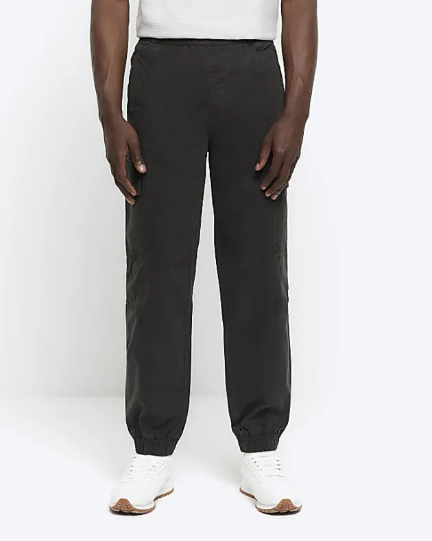 River Island regular fit seam cargo trousers< Trousers