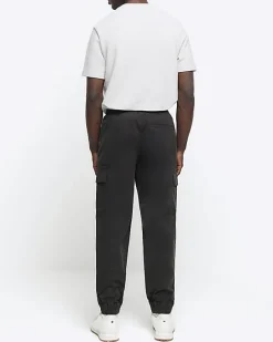 River Island regular fit seam cargo trousers< Trousers