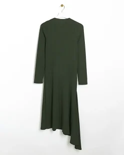 River Island rib asymmetric bodycon midi dress< Dresses