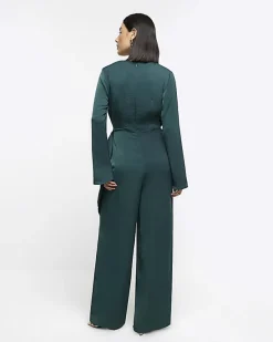 River Island satin knot detail jumpsuit< Jumpsuits & Playsuits