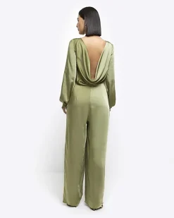 River Island satin open back jumpsuit< Jumpsuits & Playsuits