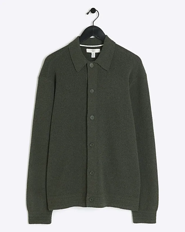 River Island slim fit boucle knit cardigan< Jumpers & Cardigans