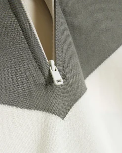 River Island slim fit colour block knit polo< Polo Shirts