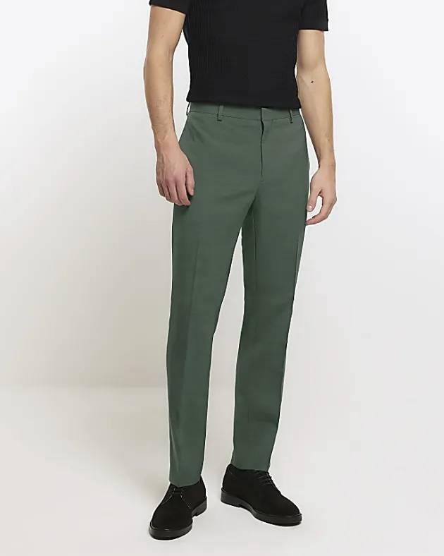 River Island slim fit suit trousers< Big & Tall