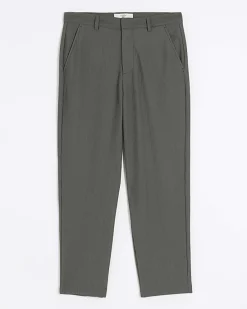 River Island tapered fit plisse smart trouser< Trousers