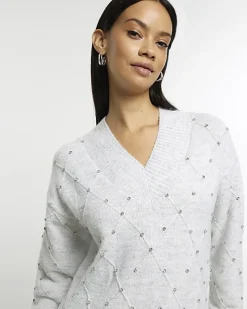River Island diamante jumper midi dress< Dresses