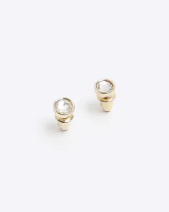 River Island Diamante Stud Earrings< Jewellery