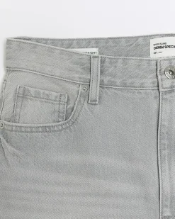 River Island faded high waist relaxed straight jeans< Jeans