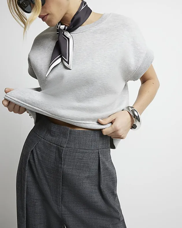 River Island high waisted wide leg trousers< Trousers