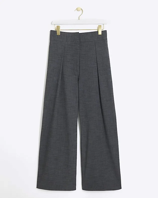 River Island high waisted wide leg trousers< Trousers