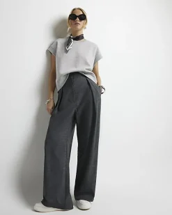 River Island high waisted wide leg trousers< Trousers
