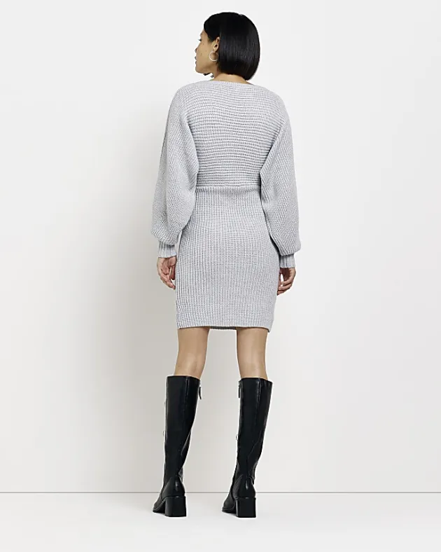 River Island knit long sleeve jumper mini dress< Dresses