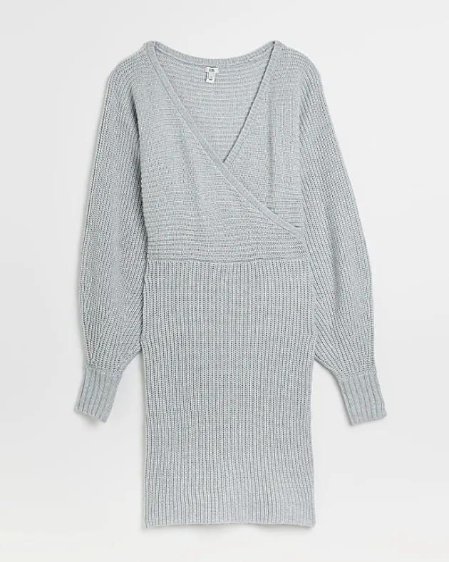 River Island knit long sleeve jumper mini dress< Dresses